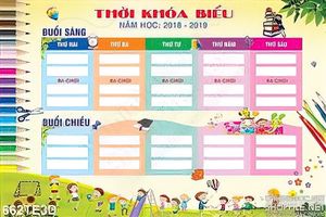 Tranh tường thời khóa biểu