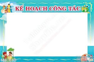 Tranh in tường kế hoạch công tác