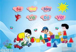 Tranh cho trẻ em hoạt động và đồ vật