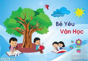 Tranh bé yêu văn học