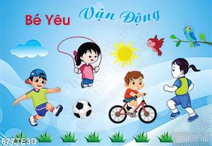 Tranh bé cần vận động