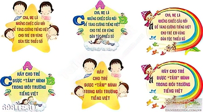 Tranh tường lời dặn cho bé