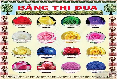 Tranh in bảng thi đua