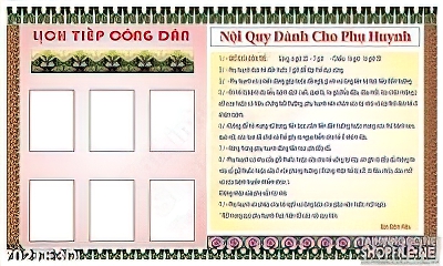 Tranh tường lịch tiếp công dân