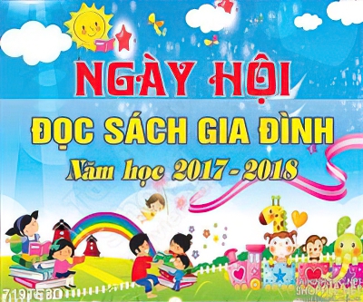 Tranh tường ngày hội đọc sách gia đình