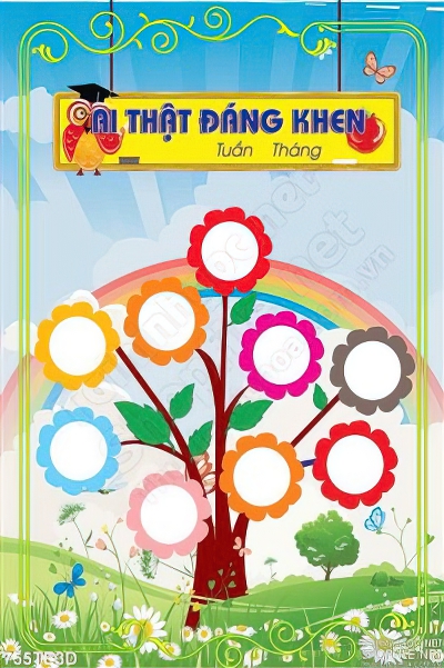 Tranh tường ghi chú khen thưởng