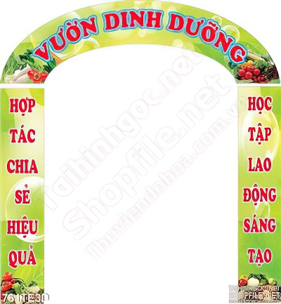 Tranh cổng vườn dinh dưỡng