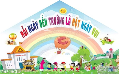 Tranh tường đến trường là niềm vui
