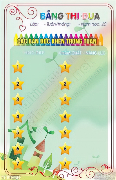 Tranh bảng thi đua học