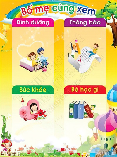 Tranh tường bố mẹ cùng học