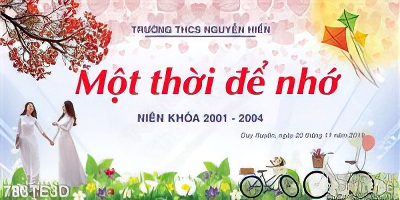Tranh tường kỉ niệm một thời để nhớ của học sinh