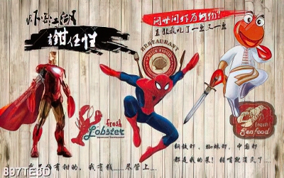 Tranh supper man và iron man treo tường nghệ thuật