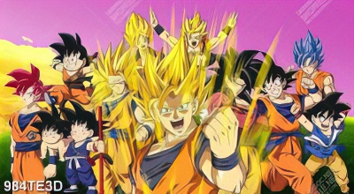 Tranh tổng hợp songoku và 7 viên ngọc rồng trang trí tường bé