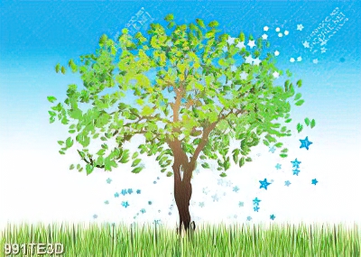 Tranh cây dán tường trang trí đẹp