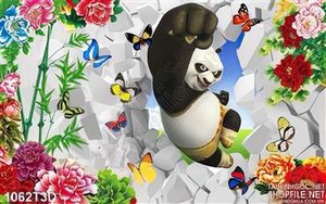 Tranh 3D kungfu panda cho bé