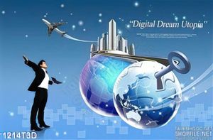 Tranh 3D sky công nghệ