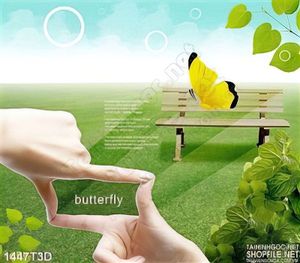 Tranh 3D phong cảnh thiên nhiên năng lượng