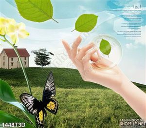 Tranh 3D phong cảnh nông trại