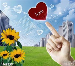 Tranh 3D hoa hướng dương