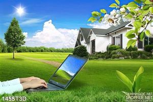 Tranh 3D nhà biệt thự