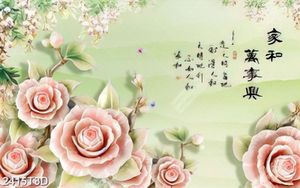 Tranh treo tường 3D hoa hồng
