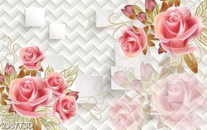 Tranh bếp hình hoa hồng 3D chất lượng cao in uv