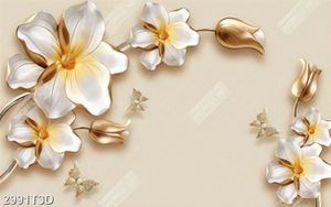 Tranh hoa và bướm khảm ngọc sang trọng