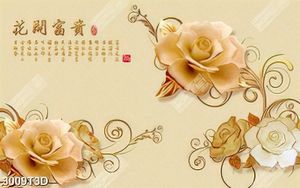 Tranh bếp hoa hồng 3D chất lượng cao