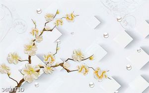Tranh lụa trang trí tường hoa chất lượng cao