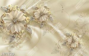 Tranh lụa hoa đính ngọc đẹp trang trí phòng ngủ