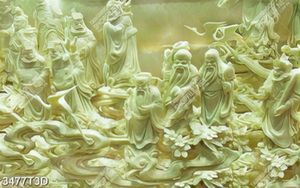 Tranh giả ngọc phúc lộc thọ trang trí nội thất