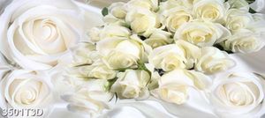Tranh bếp hoa hồng trắng hiện đại