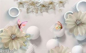Tranh hoa cúc đính đá và ngọc trai đẹp  nhất
