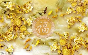 Tranh phong thủy hoa mẫu đơn và cá chép chữ hán đẹp in uv
