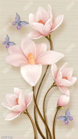 Tranh hoa 3D trang trí phòng ngủ đẹp