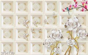 Tranh bếp hoa hồng trắng và bướm in kính chất lượng cao