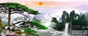 Tranh thác nước trang trí treo tường đẹp nhất