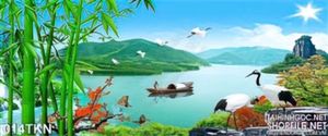Tranh thác nước nghệ thuật đẹp nhất