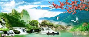 Tranh thác nước đẹp nhất trang trí phòng khách