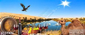 Tranh bếp rượu vang trang trí đẹp