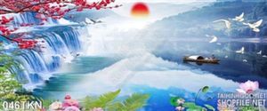 Tranh thác nước phong thủy đẹp nhất