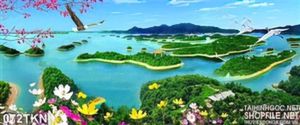 Tranh sơn thủy và chim Đại Bàng đẹp nhất