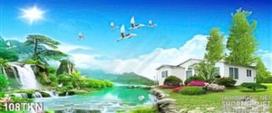 Tranh thác và nhà biệt thự đẹp nhất