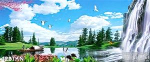 Tranh phong cảnh và thác nước đẹp nhất