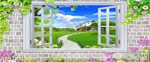 Tranh cửa sổ trang trí phòng khách