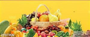 Tranh trái cây trang trí bếp