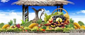 Tranh trái cây in kính uv đẹp nhất