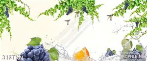 Tranh quả nho trang trí bếp