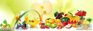 Tranh treo bếp bàn ăn đầy trái cây tươi