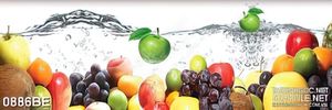 Tranh psd bếp trái cây tươi trong dòng nước